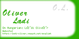 oliver ladi business card